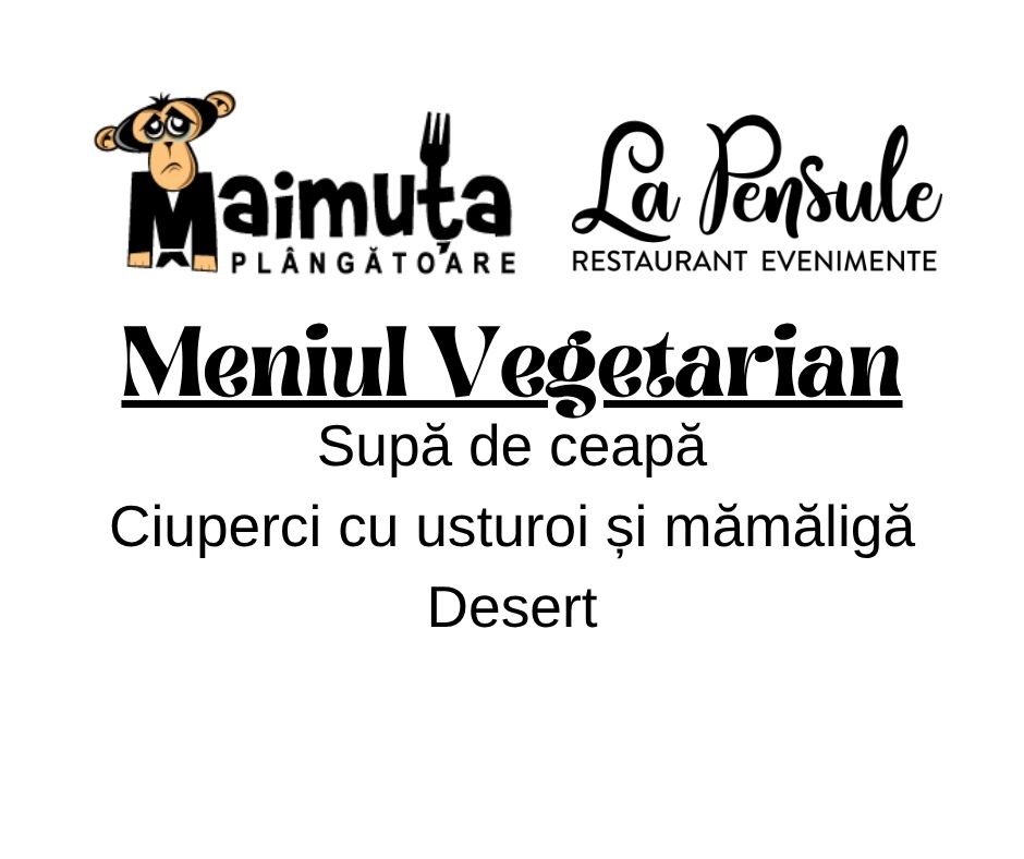 Prânzul Maimuței - Vegetarian  Preluam comenzi  intre orele 10.00-11.30