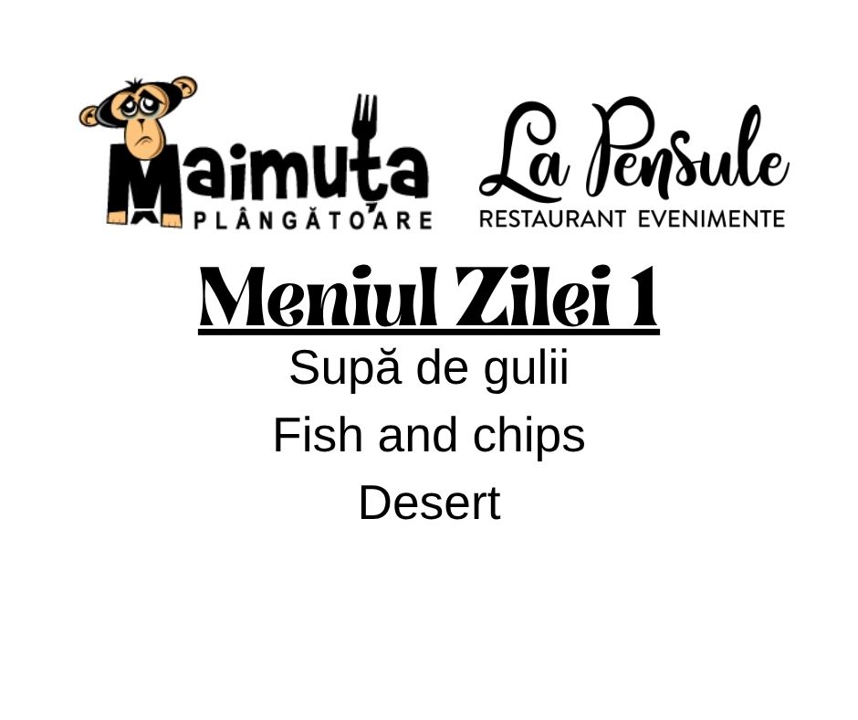 Prânzul Maimuței 1 - Preluam comenzi  intre  orele 10.00- 11.30