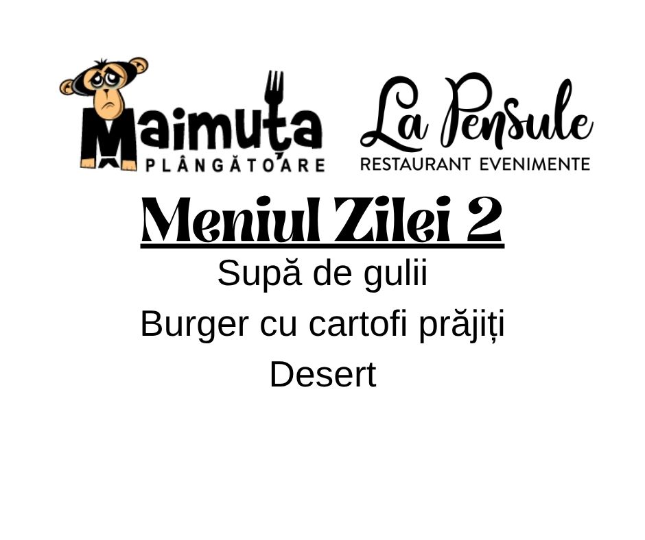 Prânzul Maimuței 2 - Preluam comenzi intre orele 10.00 - 11.30